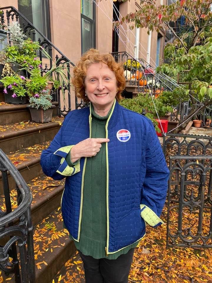 Jo Anne after voting